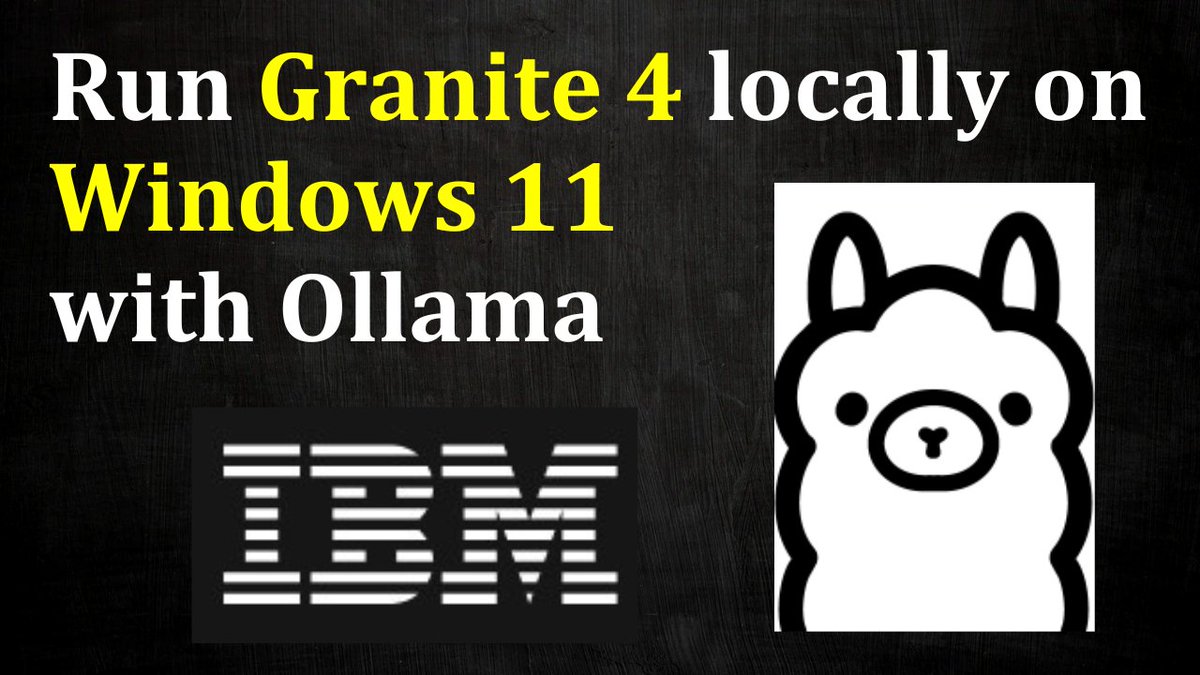IBM Releases Open-Source Granite 4.0 Generative AI

🔥Learn to set up Granite on your local system with Ollama: lnkd.in/gvg7-BcR
Ollama Free Tutorial: lnkd.in/gieaffiP