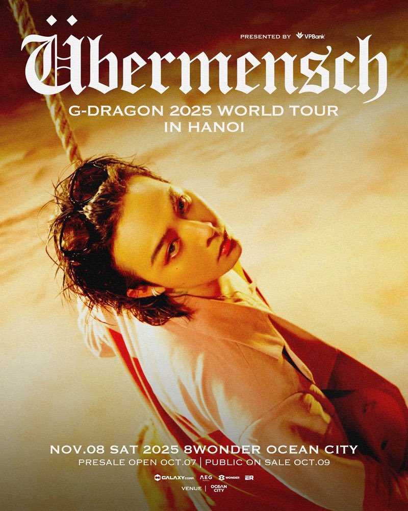 nooneislate's tweet photo. G-DRAGON 2025 WORLD TOUR [Übermensch] — HANOI 🇻🇳

🎫 2× GA1B tix

🌍 Interfans welcome
WTS
DM to secure 
#GDRAGON #GD #Übermensch #GD2025 #GDWorldTour #GDinHanoi https://t.co/i8CW4ZhFNF