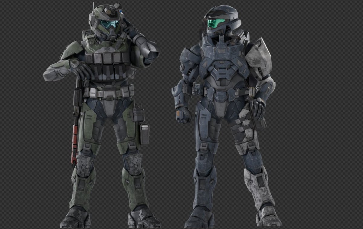 QStricker32487's tweet image. In case anyone's been wondering what I've been up to, I've been tinkering and kitbashing certain helmets together while trying to draw up some ideas! These helmets will be accessible after they're done!

#HALO #HaloInfinite #b3d