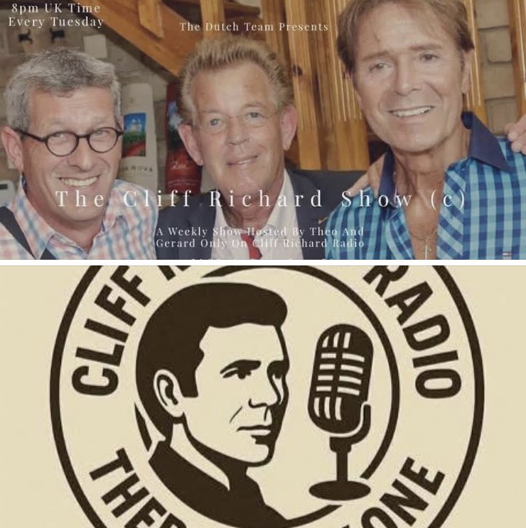 Tonight at 8pm UK time, listen to episode 579 of The Cliff Richard Show©️2014 on CRR- The World’s Only Cliff Richard Radio Station with your trusted presenter via Audials, Get Me In Radio or our stream: 

station.voscast.com/5eadfc475002a/