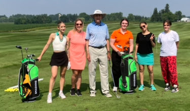 ResilientRebels's tweet image. Working hard over the Summer for the Girl’s Smashing Nines Golf Tournament! With 4 Lessons and a Golf Pro…8 young women embarked on the Golf Course to #Learn #Laugh #Grow Stay Tuned for the Big Day! #SimplySmashing #RebelStrong 💪💜🧡💙