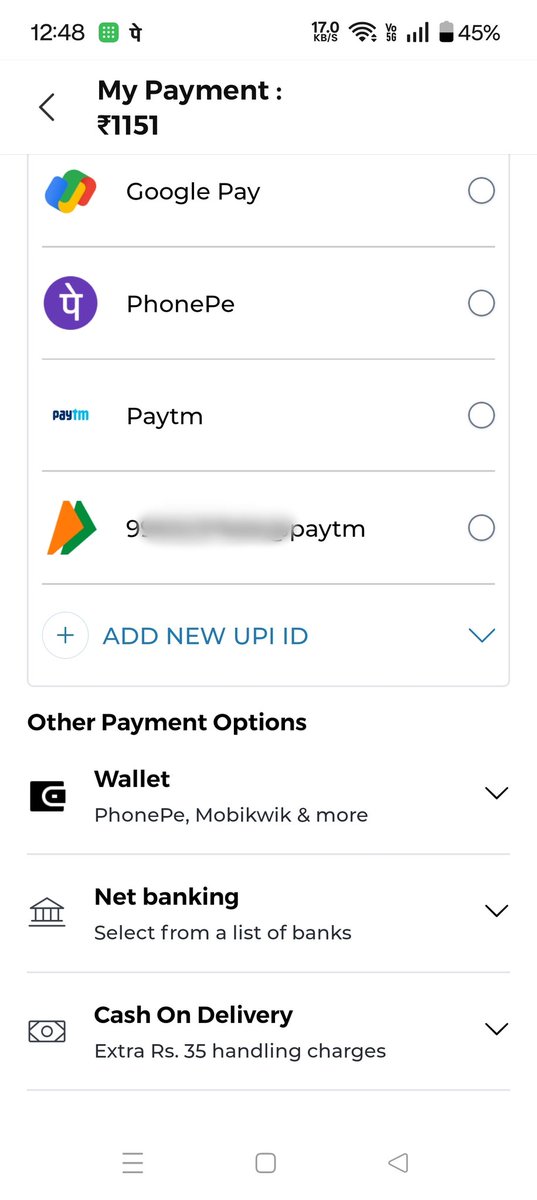 Deotirth's tweet photo. @bewakoof I'm not able to use my wallet amount...no option is available for wallet https://t.co/uD8AWgJ2eZ