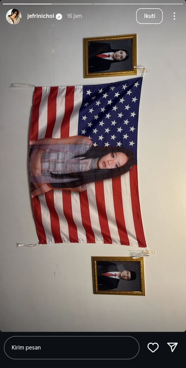 njz_updateidn's tweet image. Indonesian actor Jefri Nichol just put a U.S. flag with Hanni on it right between him and his girlfriend 😭

Chapter 21 With Hanni
#투마이스위트달링_팜하니_생일
#21st_Hanniverse
#HAPPY_HANNI_DAY