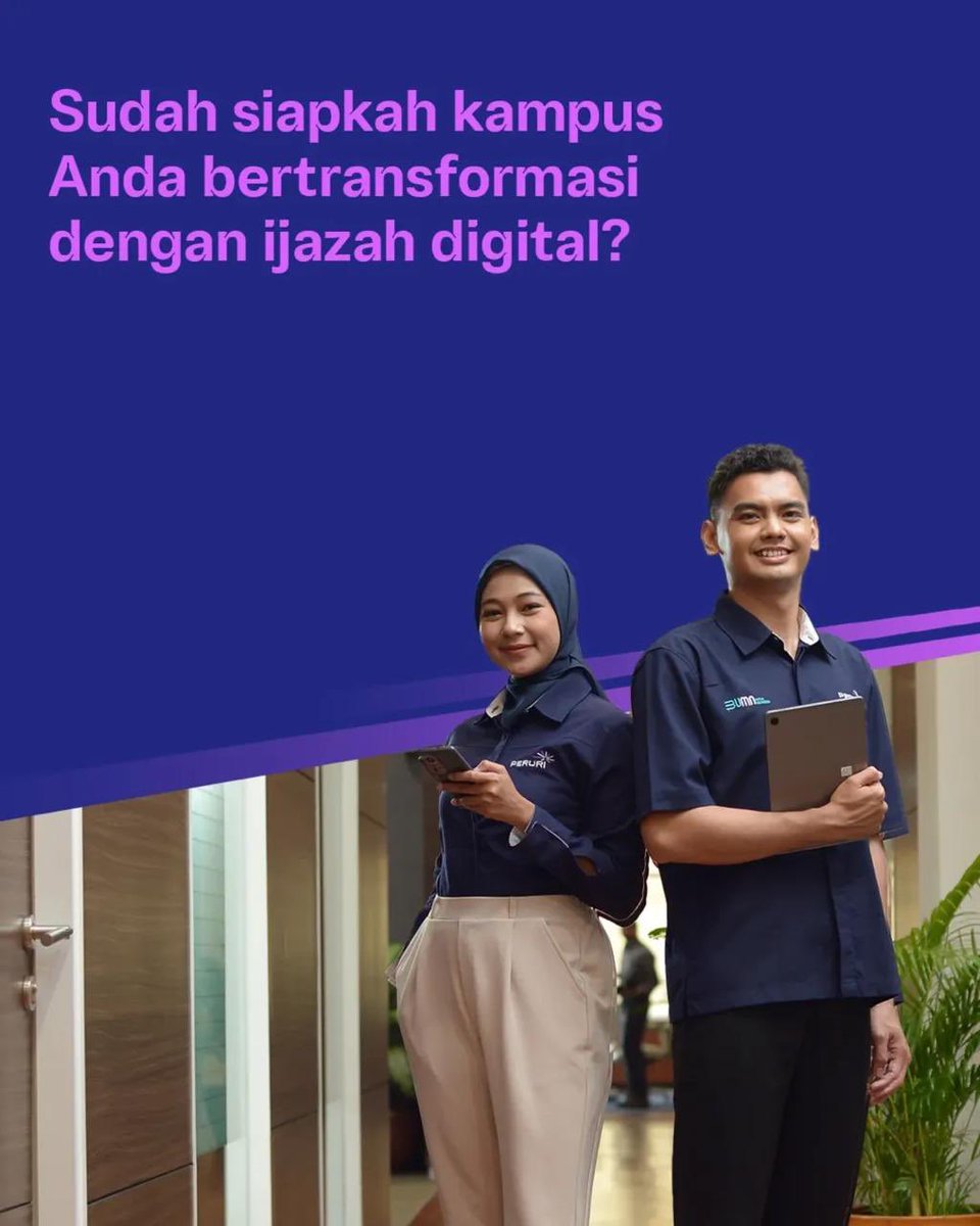 ayudaayudi's tweet photo. Bersama Kemendiktisaintek, PERURI dorong pembangunan ekosistem pendidikan tinggi yang modern, aman, terpercaya dan kompetitif.

#PerusahaanTeknologiHighSecurity #InnovationforASovereignFuture #KemajuanBerdaulat #InovasiKeamananTinggi #PeruriGovTechIndonesia #TrusteeOfSovereignty https://t.co/Yk3pSjcaYT