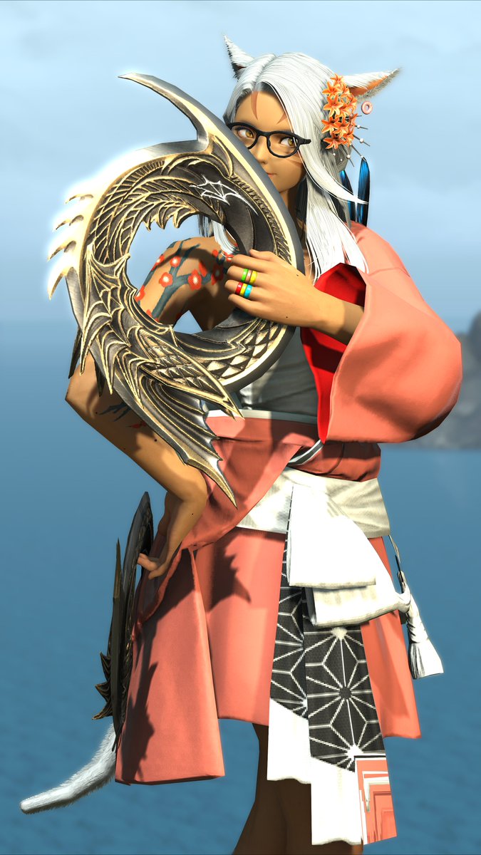 Nautalyst's tweet image. Prepping for the festival
#ffxiv #GPOSERS #miqote