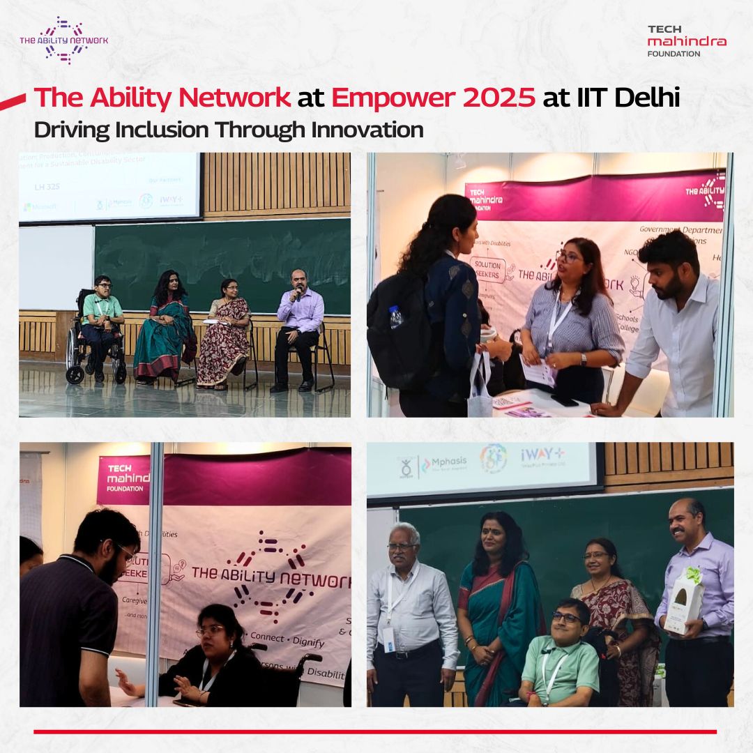 techmahindracsr's tweet image. The Ability Network (TAN) at Empower 2025 – the 8th Annual Assistive Technology Conference held at IIT Delhi

We were delighted to showcase The Ability Network at Empower 2025, the 8th Annual Assistive Technology Conference held at IIT Delhi. During the conference, the delegation…