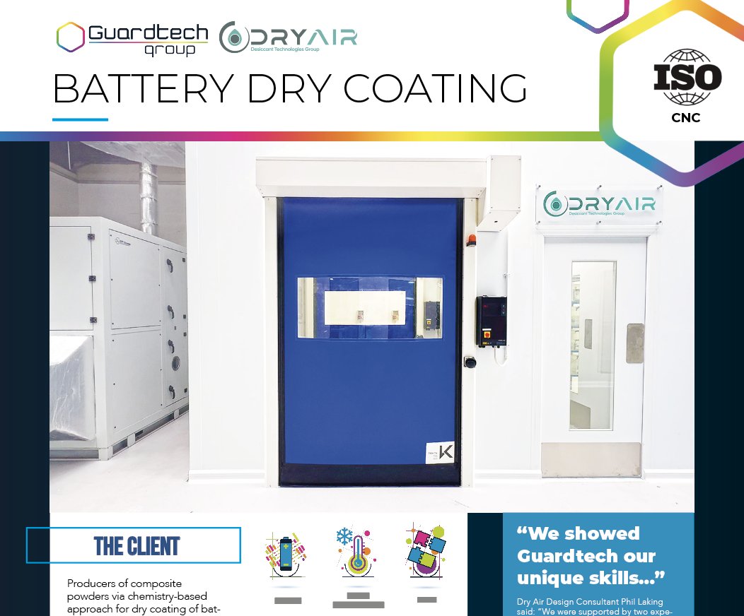GuardtechClean's tweet image. 🚨GUARDTECH CASE STUDY ALERT!🚨
Taking dry room provision to new heights with our partnership with Dry Air Ltd!
🪫🔋🪫🔋🪫🔋
guardtechgroup.com/wp-content/upl…
#guardtechroup ⬡⬢⬡⬢⬡⬢
#contaminationcontrol
#guardtechnordicab
#modularcleanrooms
#cleanroompods
#portablecleanrooms
