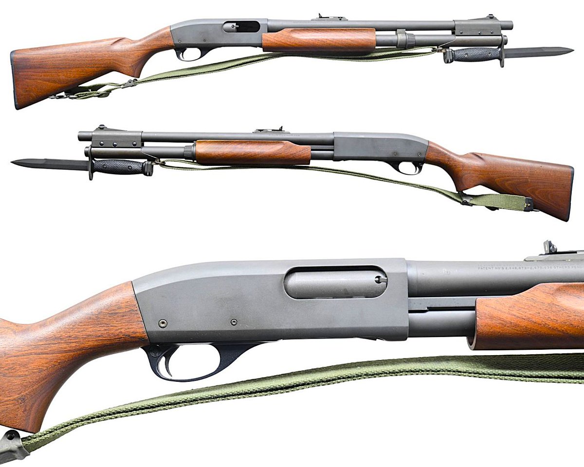 Vietnam-era Remington 870 Mark I with M7 bayonet.
