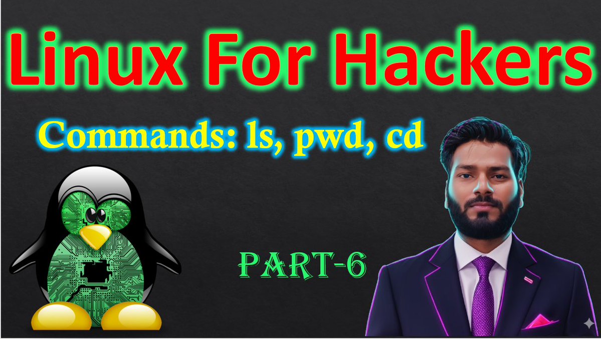 shamsher404's tweet image. 🚀 New Video Live!
Learn Basic Linux Commands (ls, pwd, cd) for Beginners.
Perfect for students learning Ethical Hacking or Linux basics.
🎥 Watch now 👉 youtube.com/watch?v=H-eG8x…

#Linux #LinuxCommands #CyberSecurity #EthicalHacking #LinuxTutorial