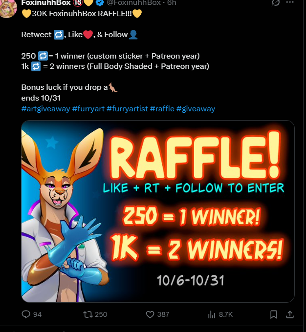 250 retweets ✅