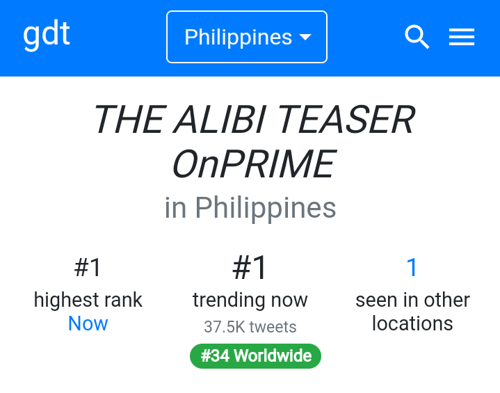 ChaNcy24's tweet photo. Still trending worldwide at #34!

THE ALIBI TEASER OnPRIME

#TheAlibi #KimPau 
#KimChiu #PauloAvelino https://t.co/JDFUHdzcEW