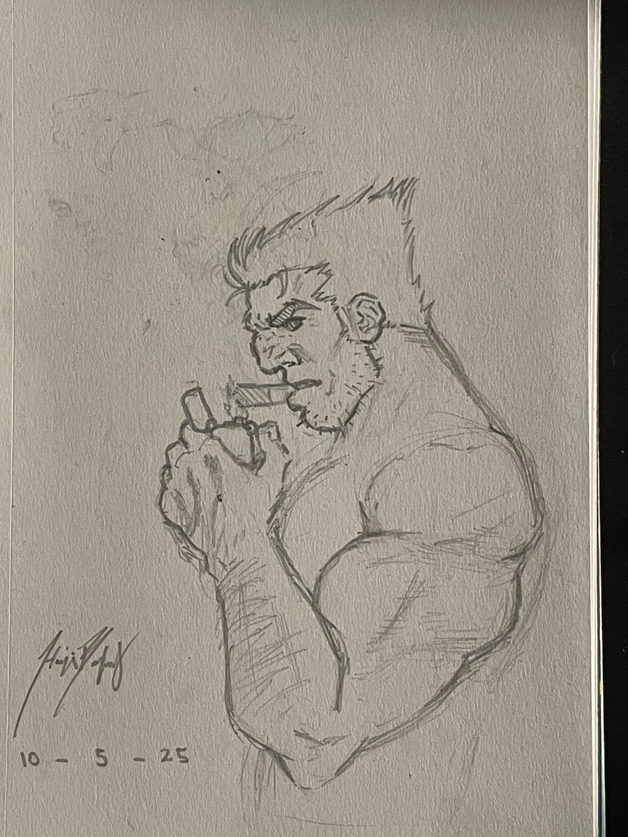 H4ji270010's tweet photo. Unfinished sketch of wolverine from last night #Marvel #Wolverine #WolverinePS5 #artmoots #art #ArtistOnTwitter #Anatomy #comics #Commission #sketchbook #sketch #sketches #Pencildrawing #traditionaldrawing https://t.co/sRDBEPOlxw