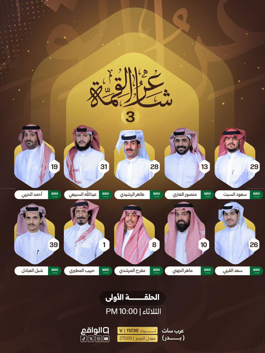 ahmeed_60's tweet photo. #شاعر_القمة #المدينة_المنورة #جائزة_مخلف_العلمية 
انتظرونا الليله على شاشة قناة الواقع مرحبا بكم مليون 🌹🌹 https://t.co/GUvDzEiMMH