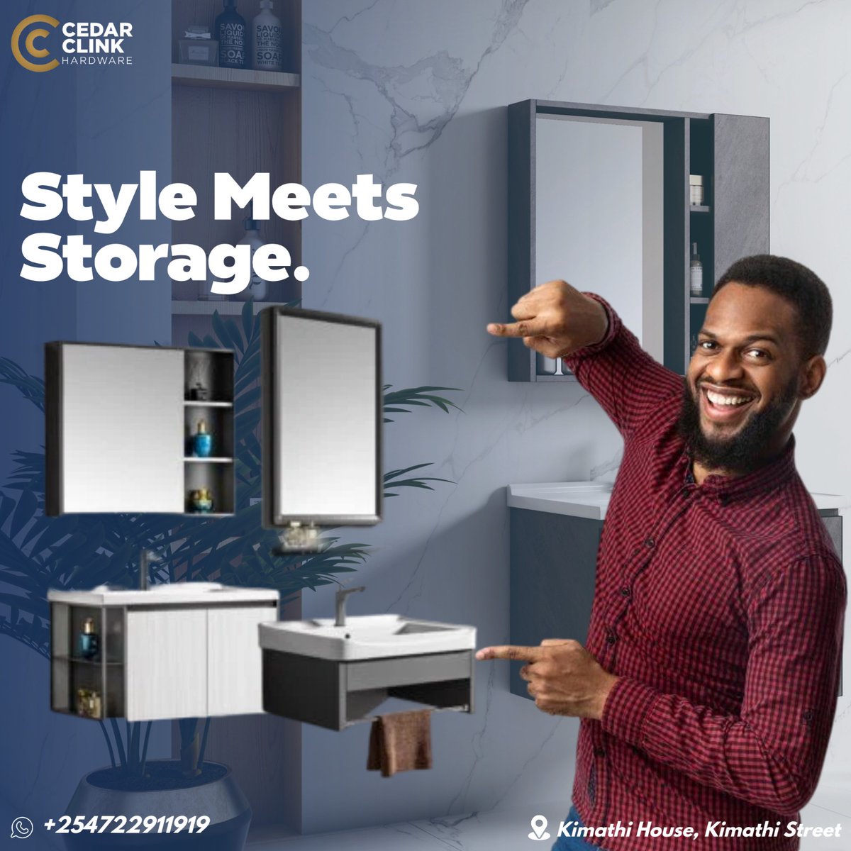 CedarClink's tweet photo. Cedar Clink Vanity Cabinets are engineered to transform bathrooms and kitchens into organized, functional, and stylish spaces. Built with precision joinery, durable finishes, and optimized storage design, they provide both elegance and long-term performance.

✨ Whether enhancing a compact bathroom or upgrading a modern kitchen, our Vanity Cabinets deliver maximum efficiency without compromising aesthetics.

📍 Kimathi House, Kimathi Street, Nairobi
📞 0722 911 919
🌐 https://t.co/lorYBnxVMd