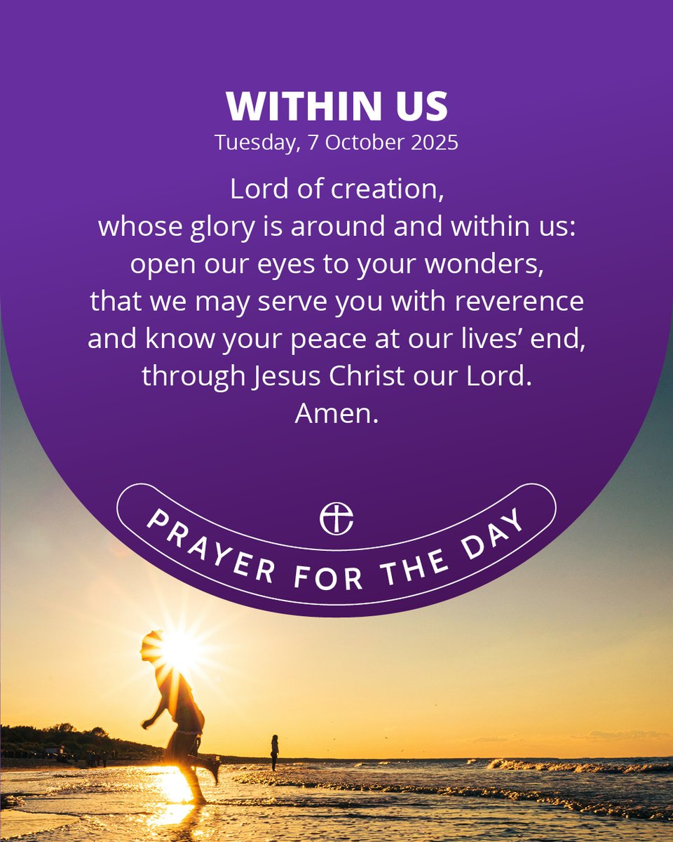 Join with us in prayer. 🙏

Today's prayer is available in plain text and audio formats at cofe.io/TodaysPrayer.