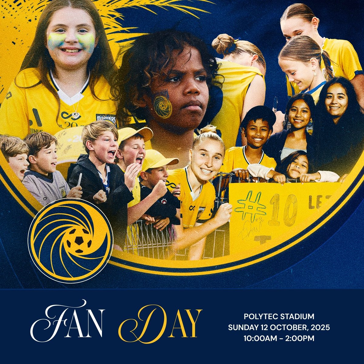 CCMariners's tweet image. Our annual Fan Day will take place THIS SUNDAY 12th Oct @polytecstadium ! 📷 It's free to attend, and there's a huge day of activities and entertainment planned. Including the opportunity to watch our A-League Men's team in action against Wellington Phoenix
#CCMFC