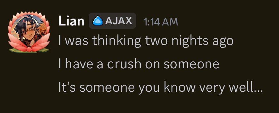 Telling bff about my new yumeship but making sure to scare them in the process