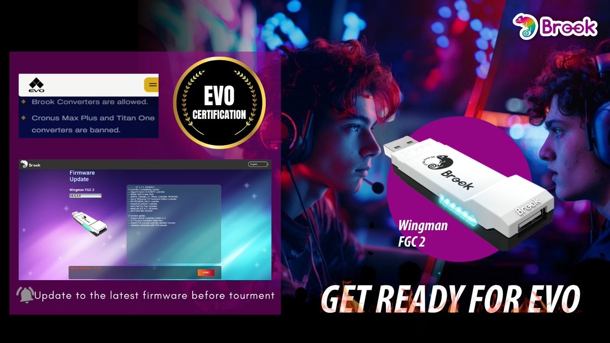 brookgamingfans's tweet image. Want to try out or purchase #Brook products at EVO France?
Come visit our partner’s booth @Attasa  — featuring the #Wingman series and arcade sticks built with our Fighting Board!
We’re looking forward to seeing all our fans in Europe! ^^