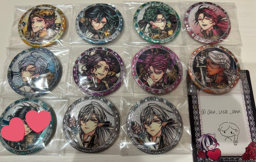 asu_usa_ann's tweet photo. 【交換】
あくねこ 悪魔執事と黒い猫 缶バッジ グリッターキャラバッジコレクション グリッター缶 3rd Anniversary 

譲 → ロノ バスティン ナック ルカス フルーレ ラムリ ラト ミヤジ シロ

求 → 定価(440円)＋送料

纏めて優先
検索からでもお気軽にお声かけください https://t.co/4VoIdxtwTb