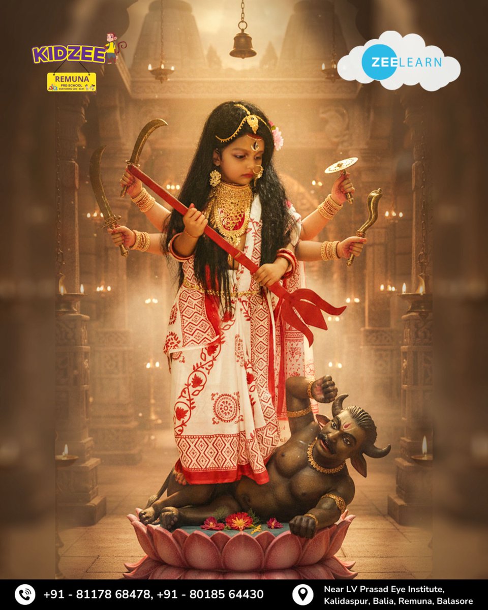 KidzeeRemuna's tweet image. 🎉✨ Little Gods, Big Smiles! ✨🎉
At Kidzee Remuna, our tiny stars celebrated the spirit of devotion, culture, and joy with grace and giggles! 🌼💫
📍 Near LV Prasad Eye Institute, Kalidaspur, Balia, Remuna, Balasore
📞 +91 81178 68478 | +91 80185 64430
#KidzeeRemuna #ZeeLearn