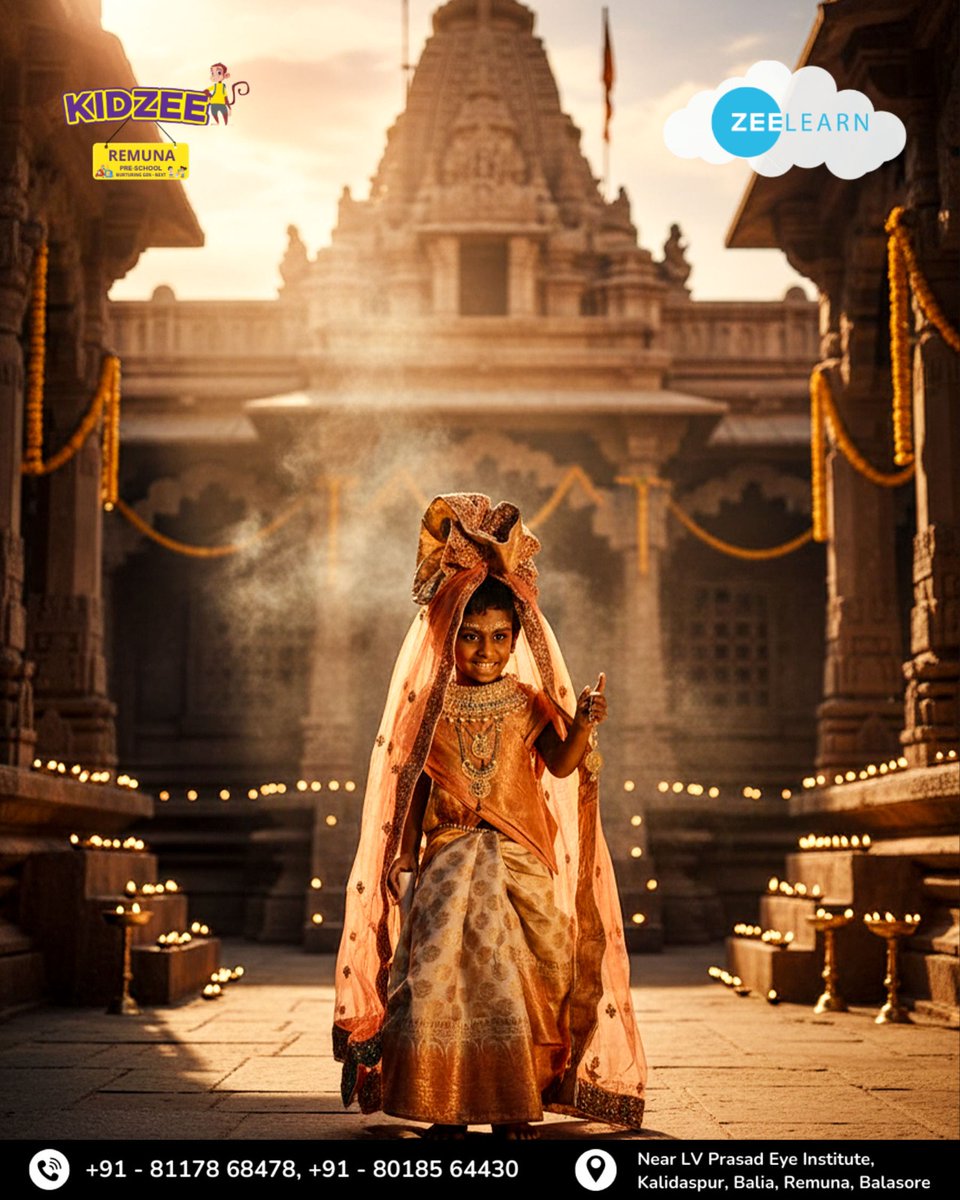 KidzeeRemuna's tweet image. 🎉✨ Little Gods, Big Smiles! ✨🎉
At Kidzee Remuna, our tiny stars celebrated the spirit of devotion, culture, and joy with grace and giggles! 🌼💫
📍 Near LV Prasad Eye Institute, Kalidaspur, Balia, Remuna, Balasore
📞 +91 81178 68478 | +91 80185 64430
#KidzeeRemuna #ZeeLearn