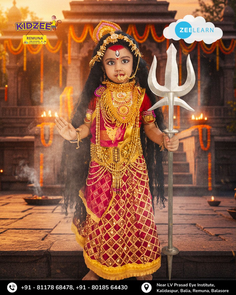 KidzeeRemuna's tweet image. 🎉✨ Little Gods, Big Smiles! ✨🎉
At Kidzee Remuna, our tiny stars celebrated the spirit of devotion, culture, and joy with grace and giggles! 🌼💫
📍 Near LV Prasad Eye Institute, Kalidaspur, Balia, Remuna, Balasore
📞 +91 81178 68478 | +91 80185 64430
#KidzeeRemuna #ZeeLearn