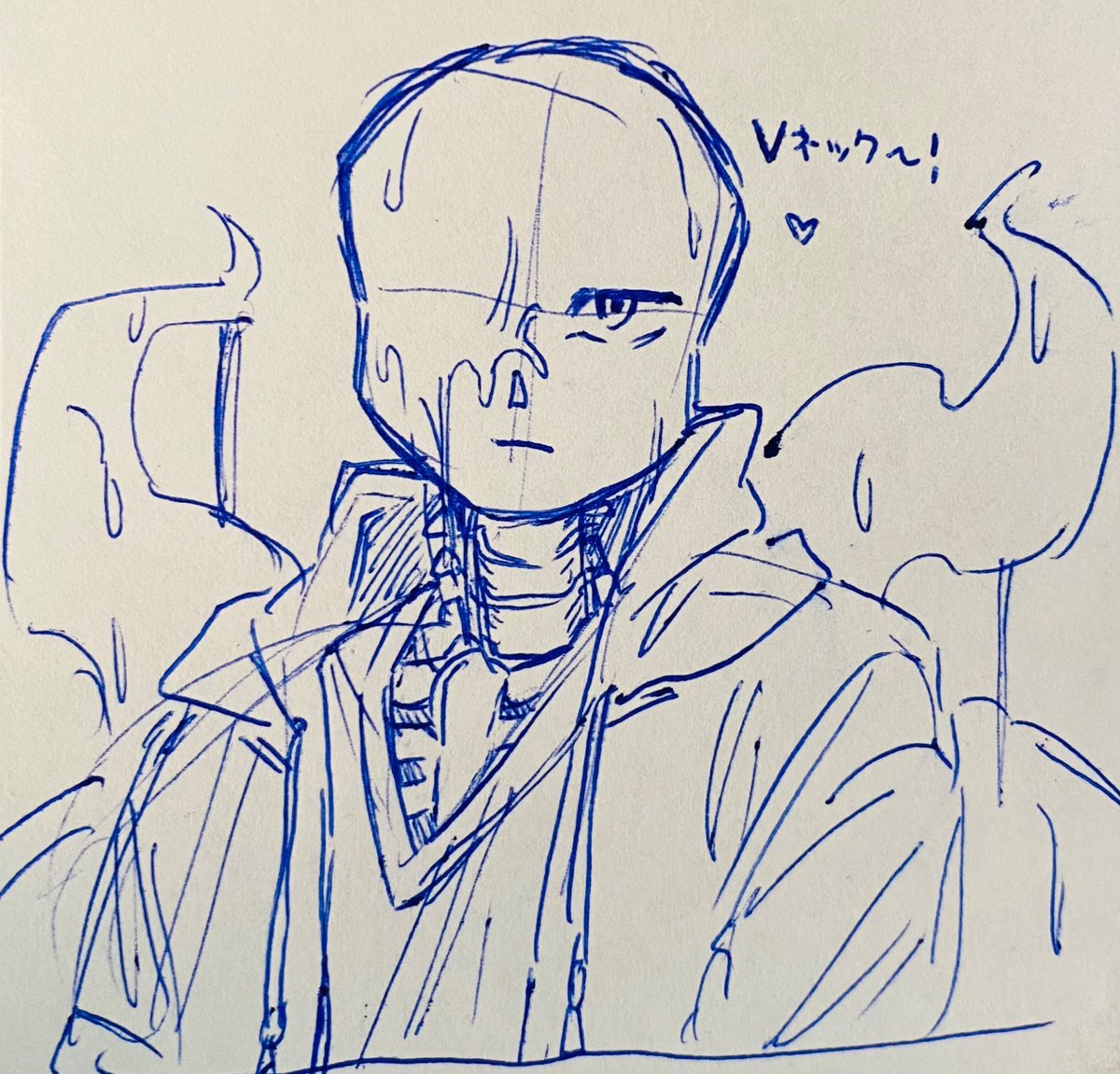 tete_nasubi's tweet photo. サブでも上げたVネックメア様
なんでこんなに胸元が開いてるのかは聞かないでください https://t.co/NljIlJBAqO