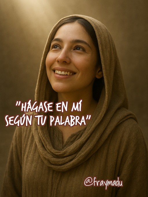 🗓️  7 octubre 2025 
📖 "Hágase en mí según tu palabra"
🕯Hay momentos difíciles, de desesperanza, de frustración... María hoy nos enseña a confiar, aún sin saber lo que pasará (seguro que eres de los míos, que nos gusta tenerlo todo atado...). Confía en Él.

#evangelio
