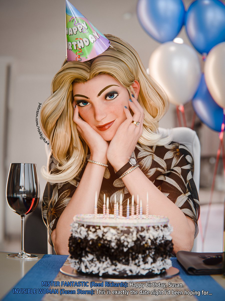 HobbyR34's tweet photo. Happy Birthday @DrDabblur! 🎂
Thanks for helping me with this pic, and have another wonderful year my guy!

Sue: @digitalhell3dx 
Comm for anon
#SusanStorm #InvisibleWoman #SueStorm #FantasticFour #MarvelRivals #Marvel #MarvelRivalsfanart #fanart #3d #4k https://t.co/uUiue320Qt