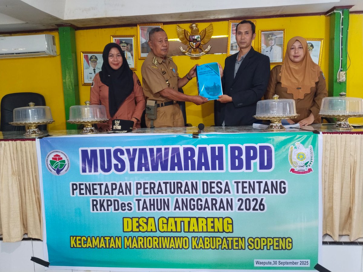 umissumiati's tweet photo. Selamat Hari Bakti Pendamping Desa 7 Okober 2025 kita tingkatkan integritas diri pengabdsuksesnya 12 rencana kementerian desa guna merealisasikan Asta Cita menuju Indonesia Emas 2045,
@prabowo
@yandrisusanto
#HariBaktiPendampingDesa
#TPPIndonesia
#TPPProvSulSel
#TPPKabSoppeng https://t.co/eZ49p5AzwT
