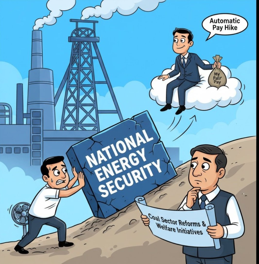 abhijaipur1's tweet photo. Talent from top educational institutions is crucial for future-ready coal PSUs. 👩‍🎓👨‍🎓🙏 Pay upgradation of CIL &amp; SCCL executives will attract and retain this talent, securing India’s energy future. #KishanReddyJiReforms #PayScaleParity @CoalMinistry @KishanReddyOfc @kishanreddybjp https://t.co/cG1EtzkmZI