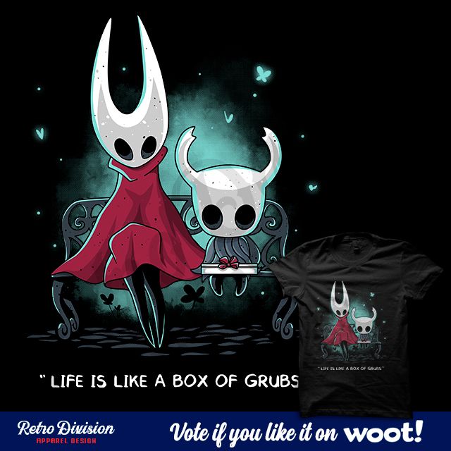 "Forrest Knight" is up for voting on @Woot 's #funny #derby! If you want to #help me a lot, #please vote here: buff.ly/lONzpYc
#Thanks,  you are #awesome!
#Woot #shirt #tshirt #hollowknight #silksong #forrestgump #mashup #giftidea #fanart #hornet #knight #forrest