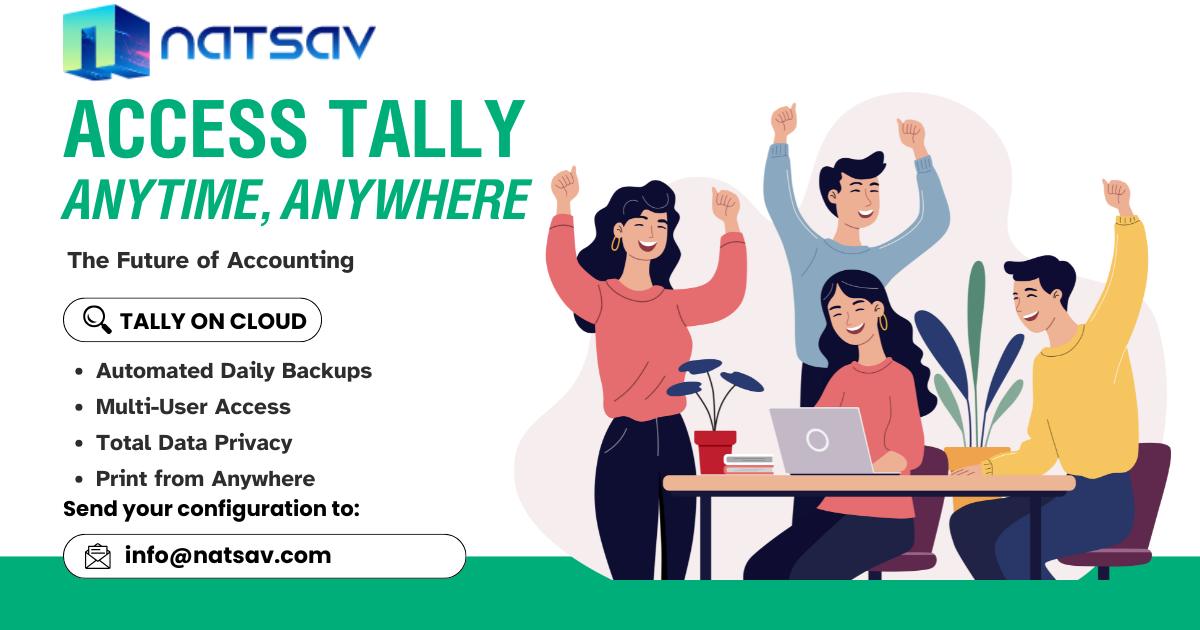 NatSavIndia's tweet photo. Simplify your accounting with Tally On Cloud by Natsav! ☁️💼
Access Tally ERP anytime, anywhere with 99.99% uptime, secure backups &amp; zero maintenance.
Plans from ₹400/mo.
👉 https://t.co/H6WHi2Zvud
#TallyOnCloud #CloudAccounting #Natsav https://t.co/yT2SF9913z