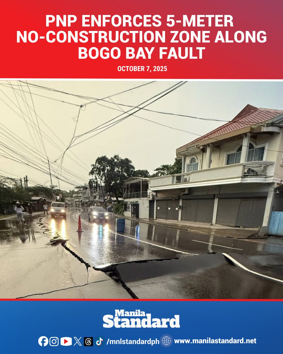 The Philippine National Police (PNP) is enforcing the Philippine Institute of Volcanology and Seismology (PHIVOLCS) recommendation to avoid the construction of permanent structures within a five-meter radius on either side of the Bogo Bay Fault in northern Cebu.

Read more:
