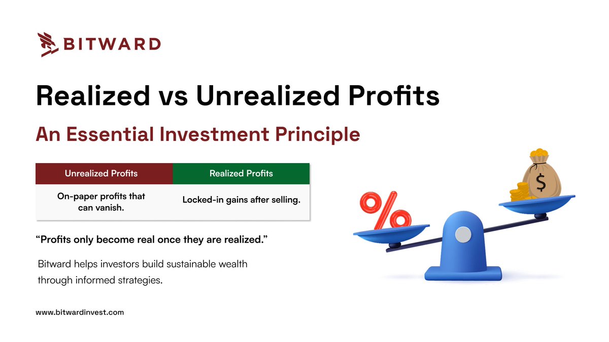 Realized vs. Unrealized Profits - A reminder that discipline defines successful investing.

At Bitward, we focus on helping investors move beyond temporary gains toward sustainable, long-term growth through informed strategies.

🔗 Connect with our team to explore the next wave