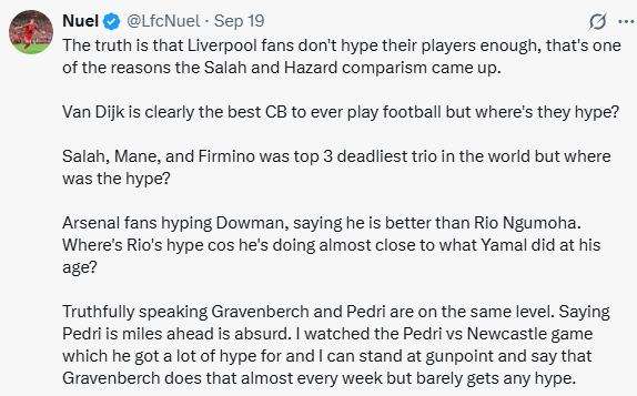 marctrotter7's tweet photo. @LfcNuel talking of zero ball knowledge 🤣🤣🤡🤡

some of these takes 🤣🤣🤣🤣 take then red tinted specs off you clown https://t.co/s0CP0xDsRb