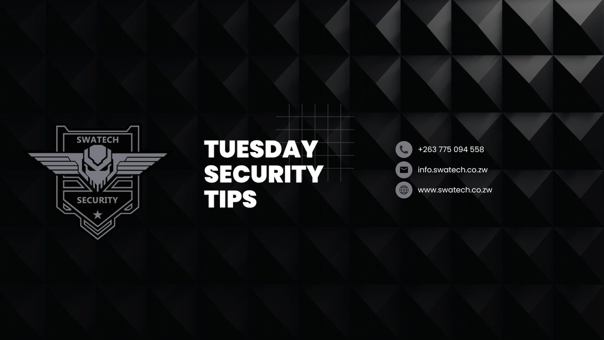 SwatechSecurity's tweet image. Tuesday Security Tip 🛡️
Most break-ins happen when we least expect them. Stay alert,  always lock up, report suspicious activity, and know your emergency contacts.
#SwatechSecurity #TuesdayTip #StaySafe #SecurityMatters