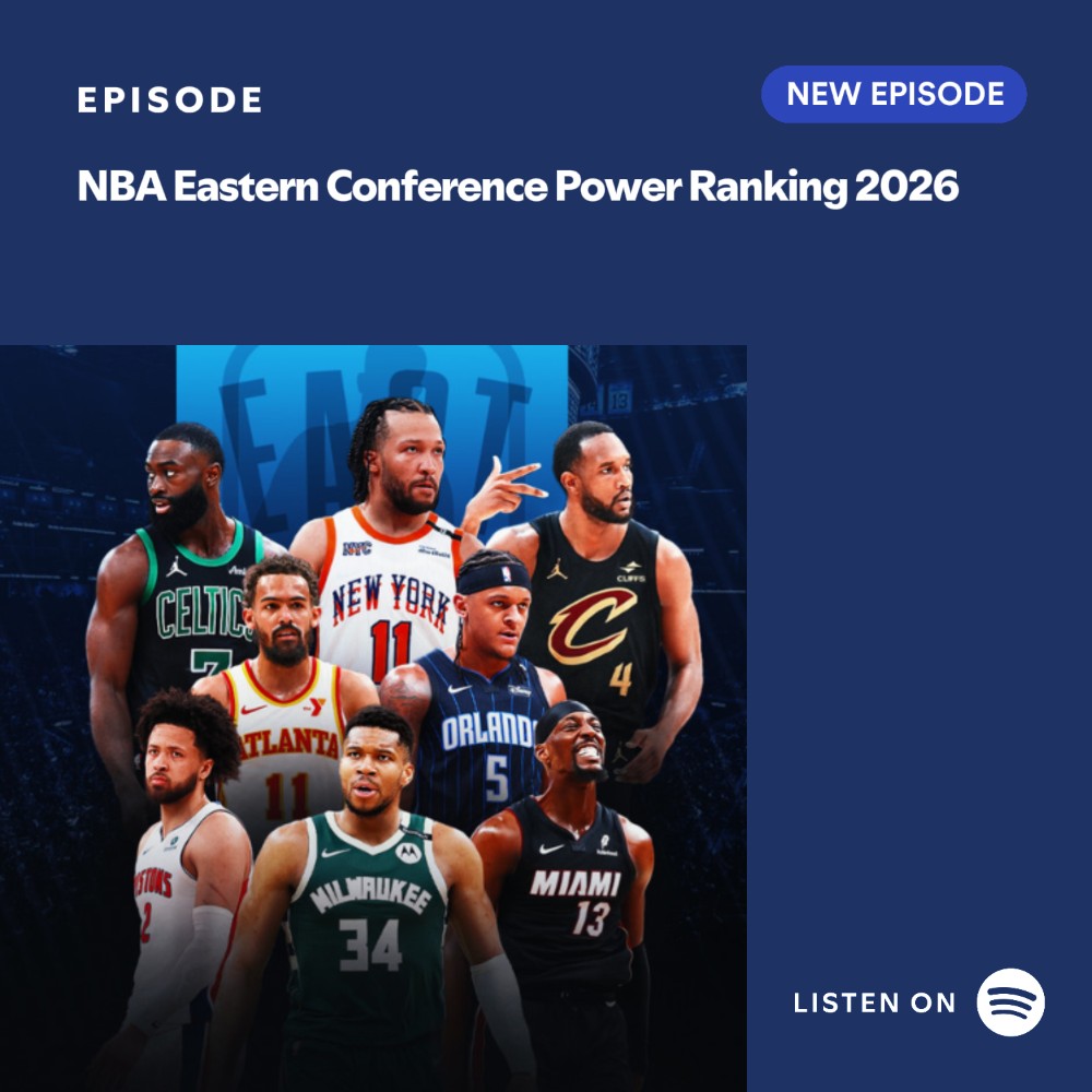 🚨 EPISODIO 115 del Podcast <a href="/4QuartiNba/">Quattro Quarti - L'NBA in 48 minuti</a> : open.spotify.com/episode/2nyrkU…

È quel momento dell'anno in cui si stronca qualche squadra: il nostro Power Ranking #NBA 2025 - 2026 della Eastern Conference in cui passiamo in rassegna tutte le squadre dell'est.