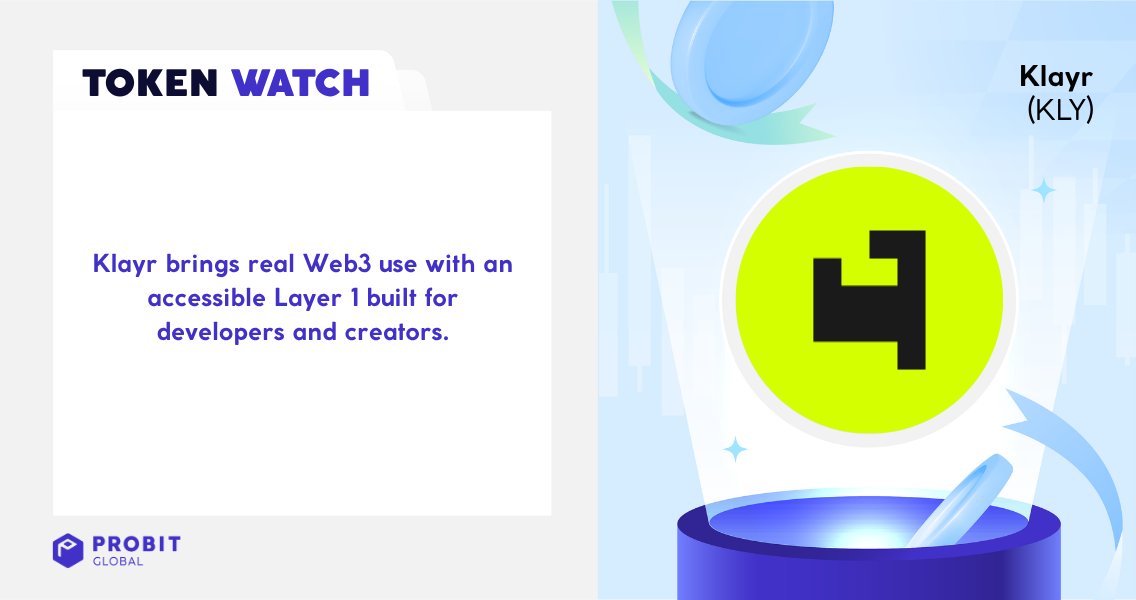 ProBit_Exchange's tweet image. ProBit Global Token Watch: Klayr (KLY) 👨💻🛠️
@KlayrHQ is a next-gen Layer 1 blockchain built for real-world Web3 use. With JavaScript SDKs, sidechain interoperability, and token issuance, it empowers developers, creators, and communities to build accessible digital ownership. 🤝…