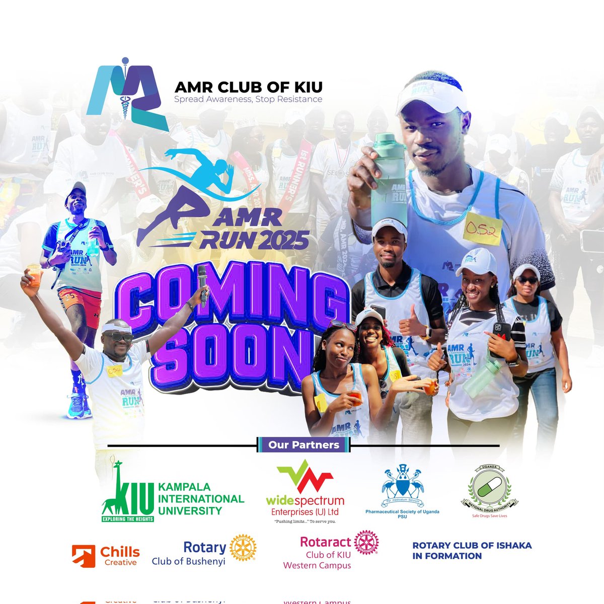Hello friends <a href="/kiuvarsity/">Kampala International University</a> and Bushenyi it’s that time again! 💪 the AMR RUN 2025 is officially loading 🏃‍♂️💨
let’s gear up to spread awareness &amp; stop resistance one step at a time 🧬💊
stay tuned, something big is coming 👀🔥

#AMRRun2025 #AMRClubKIU #StopResistance  #Rotaract