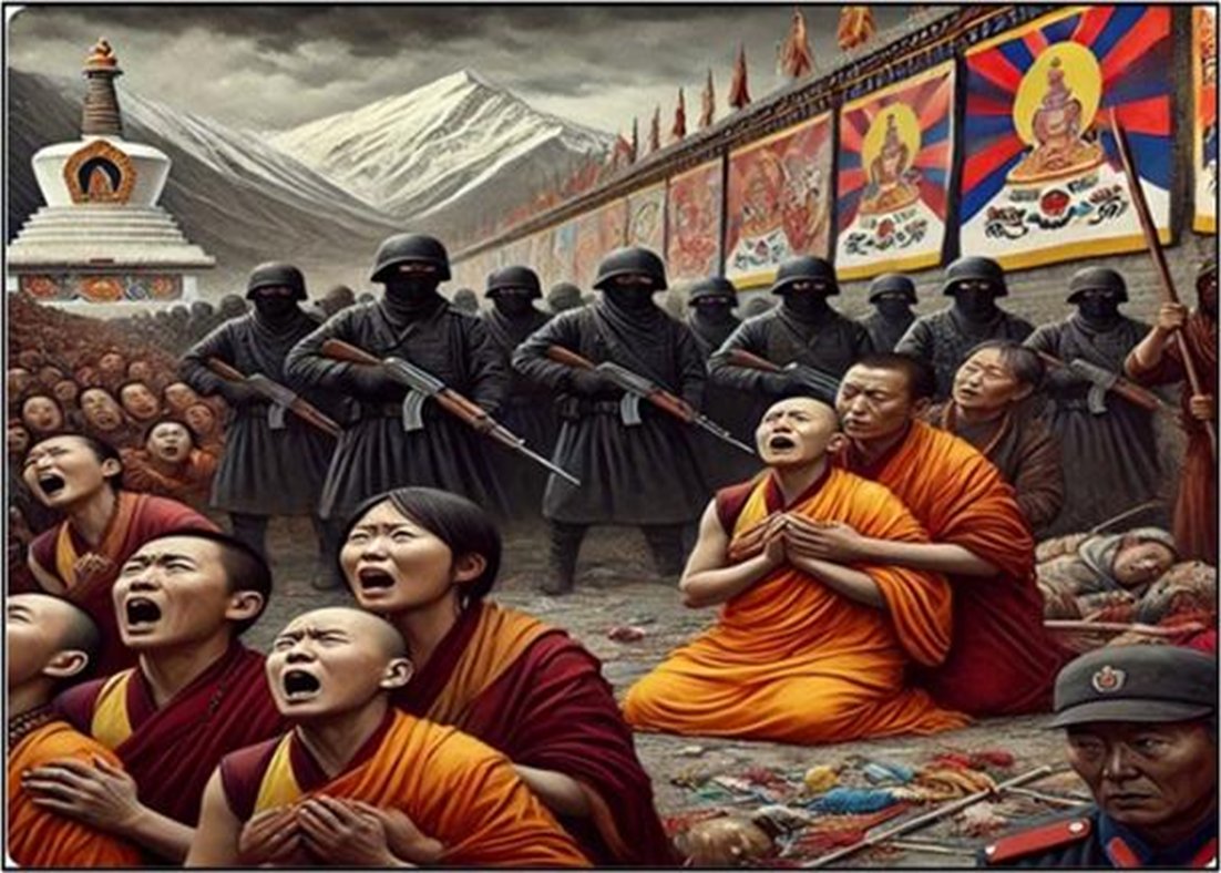 deka_dhrit82's tweet image. The Chinese invasion was not just a military conquest; it was the beginning of a relentless campaign to erase Tibetan culture, religion, and identity, replacing them with a narrative dominated by CCP ideology and forced assimilation. #RememberTibet #JusticeforTibet