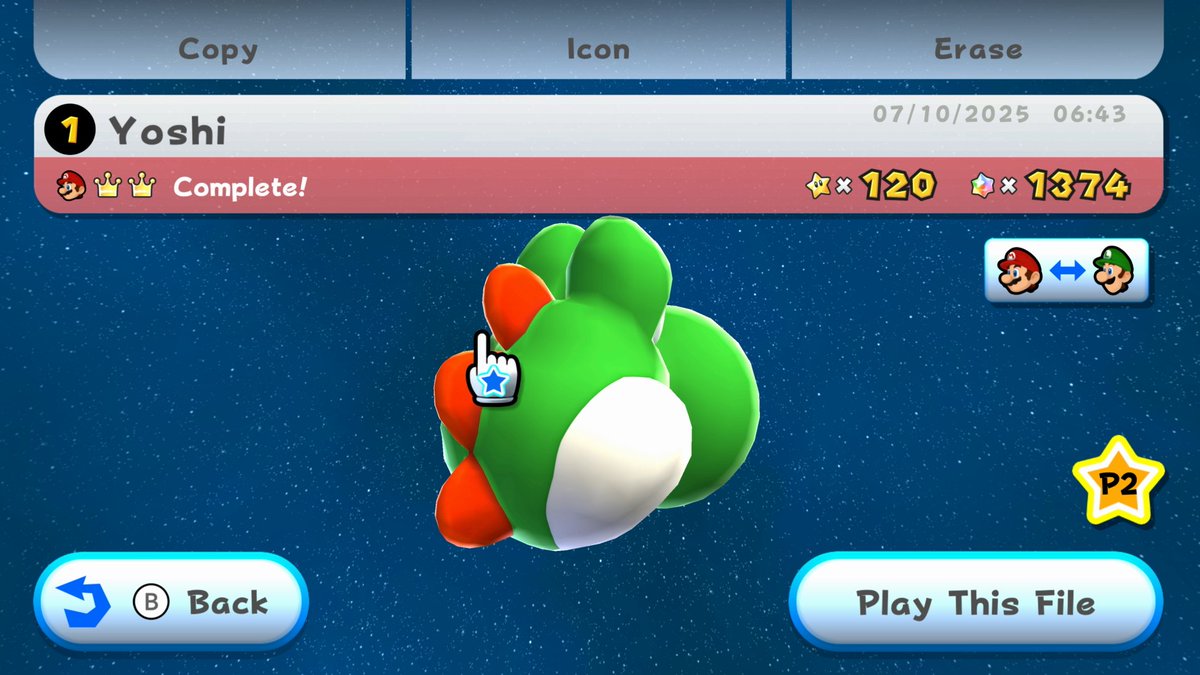 With that I have 100% Super Mario Galaxy!

I'll play Super Luigi Galaxy on my own since it's literally the same game but with Luigi. I'm looking forward to starting Mario Galaxy 2 on stream! 

(Whenever that may be...)