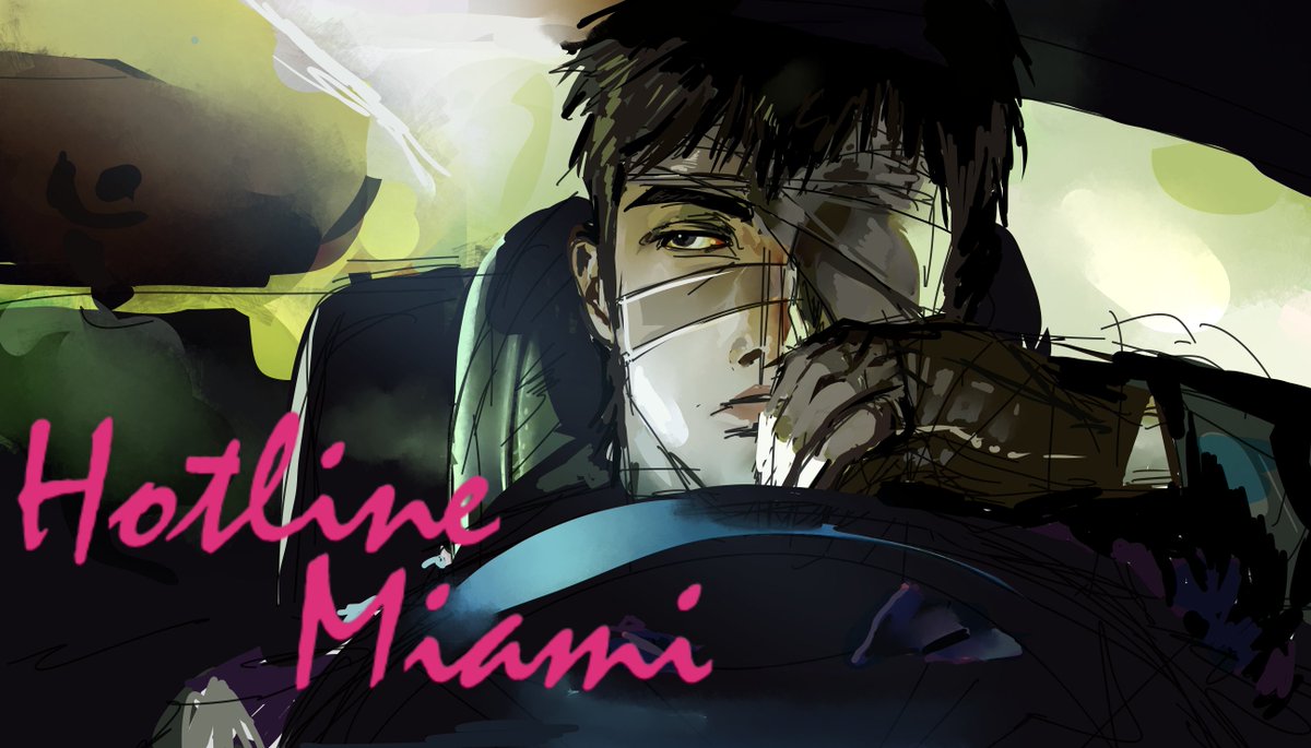 fairydustflu's tweet photo. i thought it would be a good idea to make this since hlm is based off the movie drive 
#hotlinemiami https://t.co/FCCGX0ddqd