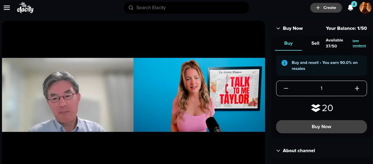 Just rewatched the interview that <a href="/TaylorFerber/">Talk To Me Taylor</a> had with Rong, an incredible story about <a href="/chen2rong2/">Rong Chen</a> 's life and his vision, the real world copmuter aka Web3 will be released this year.

Only on <a href="/Elacityofficial/">Elacity</a> :
👇
ela.city/cinema/view/0x…