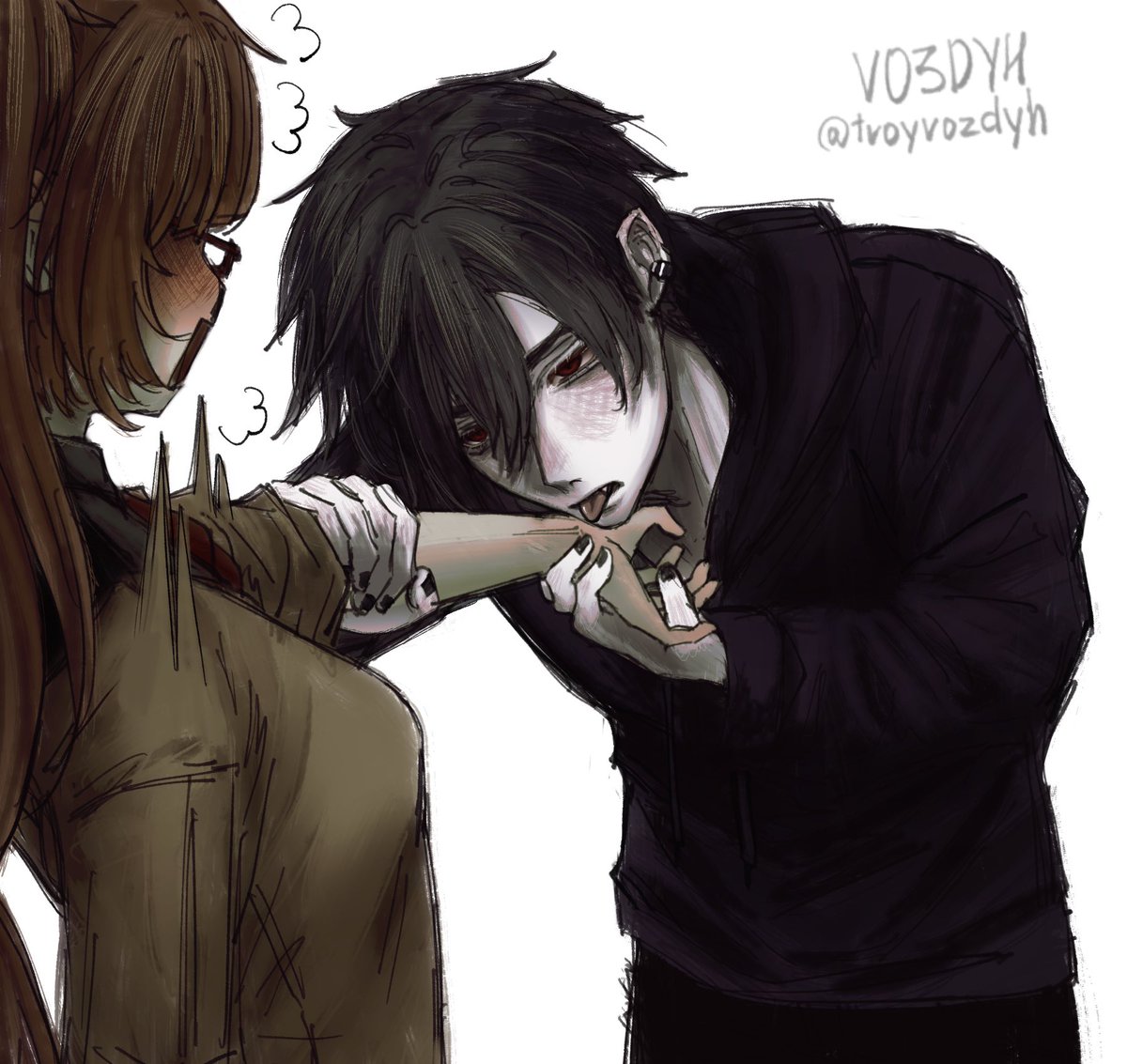 vampire husband
scene from the vampire sebastian mod by Juppa heh
 #StardewValley #stardewvalleysebastian