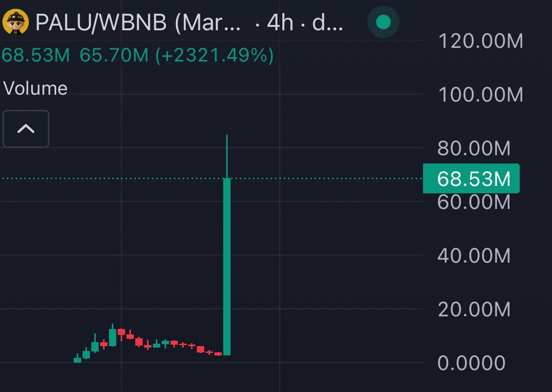 Super insane 

Bnb szn is here fosho like wtf

Congrats to everyone that jumped on $PALU