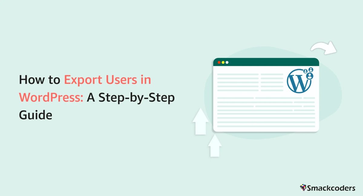 smackcoders's tweet image. 👥 Looking for a simple way to export WordPress users?
Learn how to export user data safely & efficiently — perfect for backups, migrations, or user analysis.
👉 Read the full guide: smackcoders.com/blog/how-to-ex…
#wordpress #userexport #webdevelopment #smackcoders
