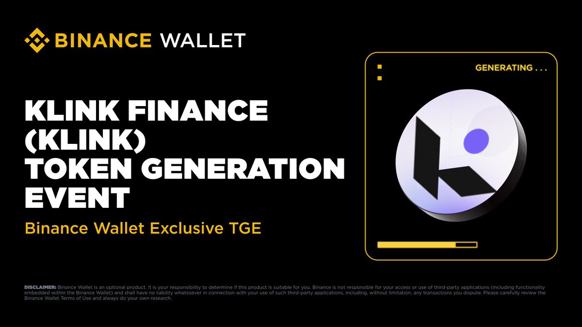 S0lOnChain's tweet photo. ๐ Airdrop Update!
๐ Name: klinkfinance #3bnb (KLINK)
๐
Date: 2025-10-07
โฐ Time: 08:00 (GMT+00:00)
๐ Points: 211
๐ Contract Address: 0x76E9b54B49739837bE8aD10c3687Fc6b543de852
๐ Type: TGE
#Binance #BinanceAlpha https://t.co/I2YlF7FPH9