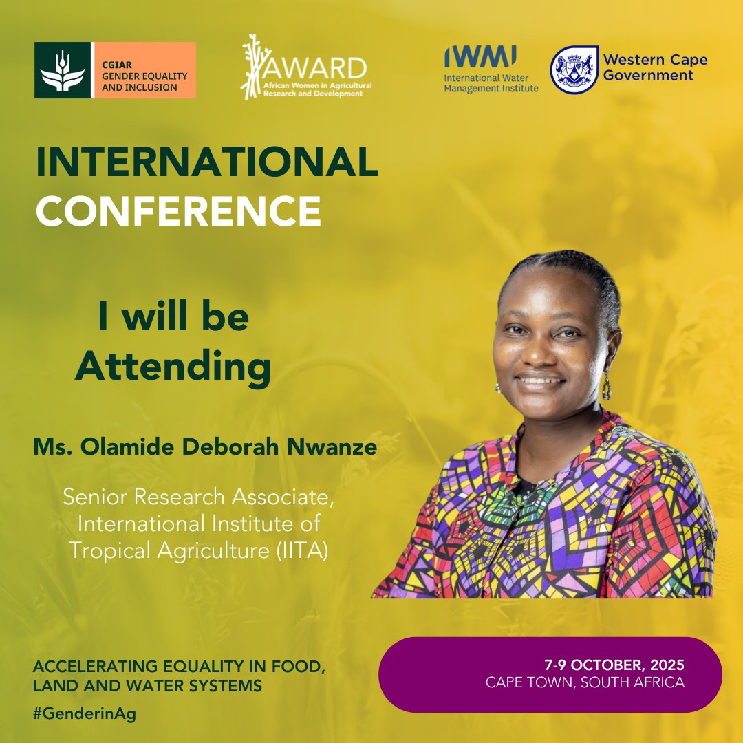 How can we address the structural barriers that limit equitable participation and access for women, youth, and other socially excluded groups in food systems? Join the conversations at the upcoming #AcceleratingEqualityinAg conference 
🗓️ 7-9 October
👉  genderinag2025.com