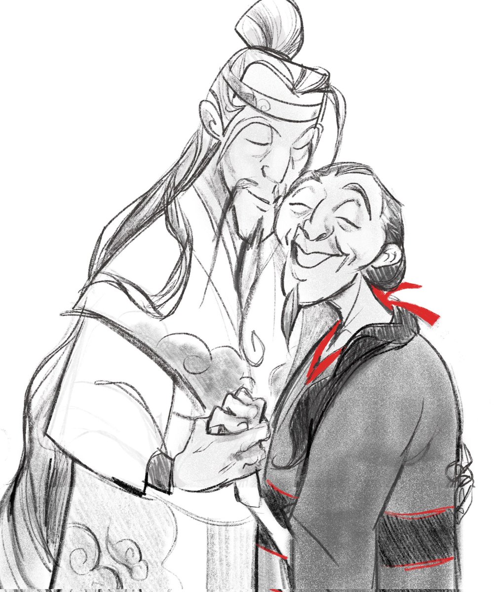 Знаю, что заклинатели типа не стареют и все дела, но мне так понравился этот арт про то, как Лань Ван Цзы и Вей Усянь состарились вместе)))
tumblr.com/hahanken/19060…